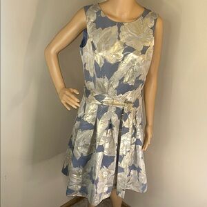 Tommy Hilfiger Metallic Floral Midi Dress